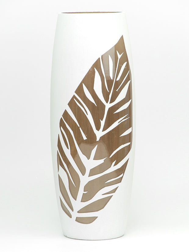Gold leaf handmade vase | Ikebana Floor Vase