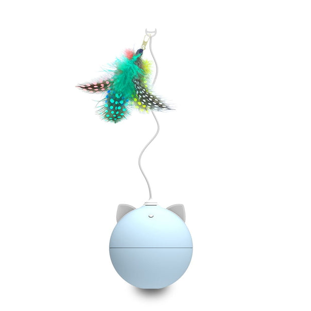 Cat Interactive Toy LED Laser Funny Toy Auto Rotating Cat Exercise Training Entertaining Toy Multi-Angle Adjustable USB Charge