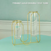 Creative golden Glass Vase